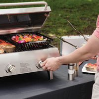 Cuisinart - Chef’S Style 2 Burner Stainless Steel Professional Tabletop Gas Grill - CGG-306-C