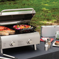 Cuisinart - Chef’S Style 2 Burner Stainless Steel Professional Tabletop Gas Grill - CGG-306-C