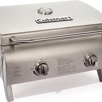 Cuisinart - Chef’S Style 2 Burner Stainless Steel Professional Tabletop Gas Grill - CGG-306-C