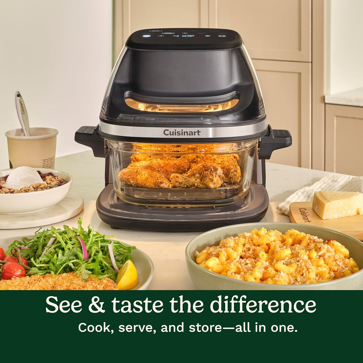 Cuisinart - ClearView 4 Qt Glass Basket Air Fryer - AFC-4C