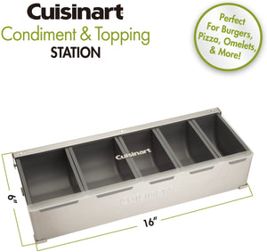 Cuisinart - Condiment And Topping Station with Lid - CPS-617C