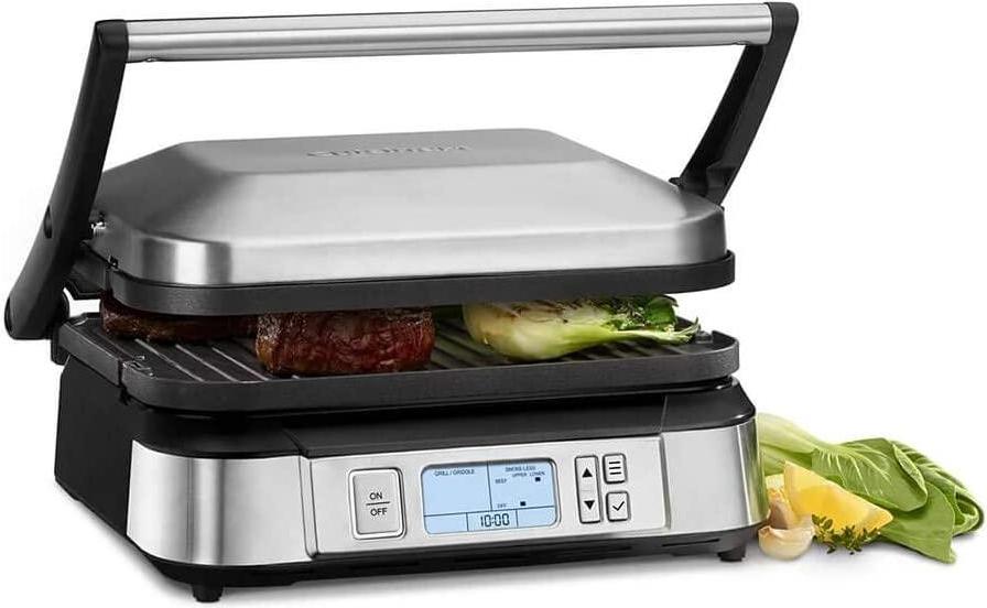 Cuisinart - Contact Griddler With Smoke-Less Mode - GR-6SC
