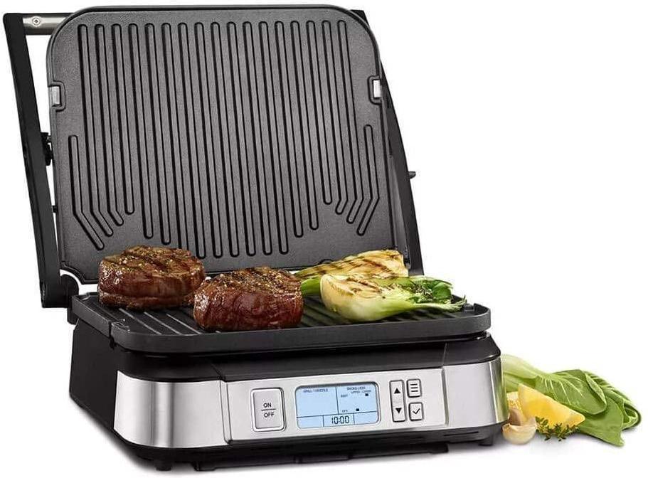 Cuisinart - Contact Griddler With Smoke-Less Mode - GR-6SC