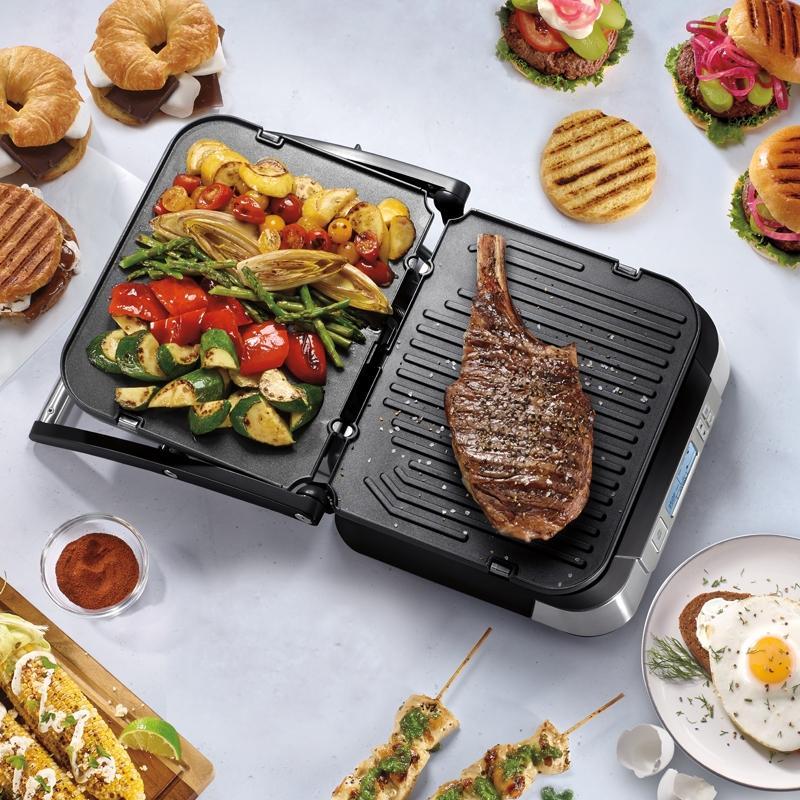Cuisinart - Contact Griddler With Smoke-Less Mode - GR-6SC