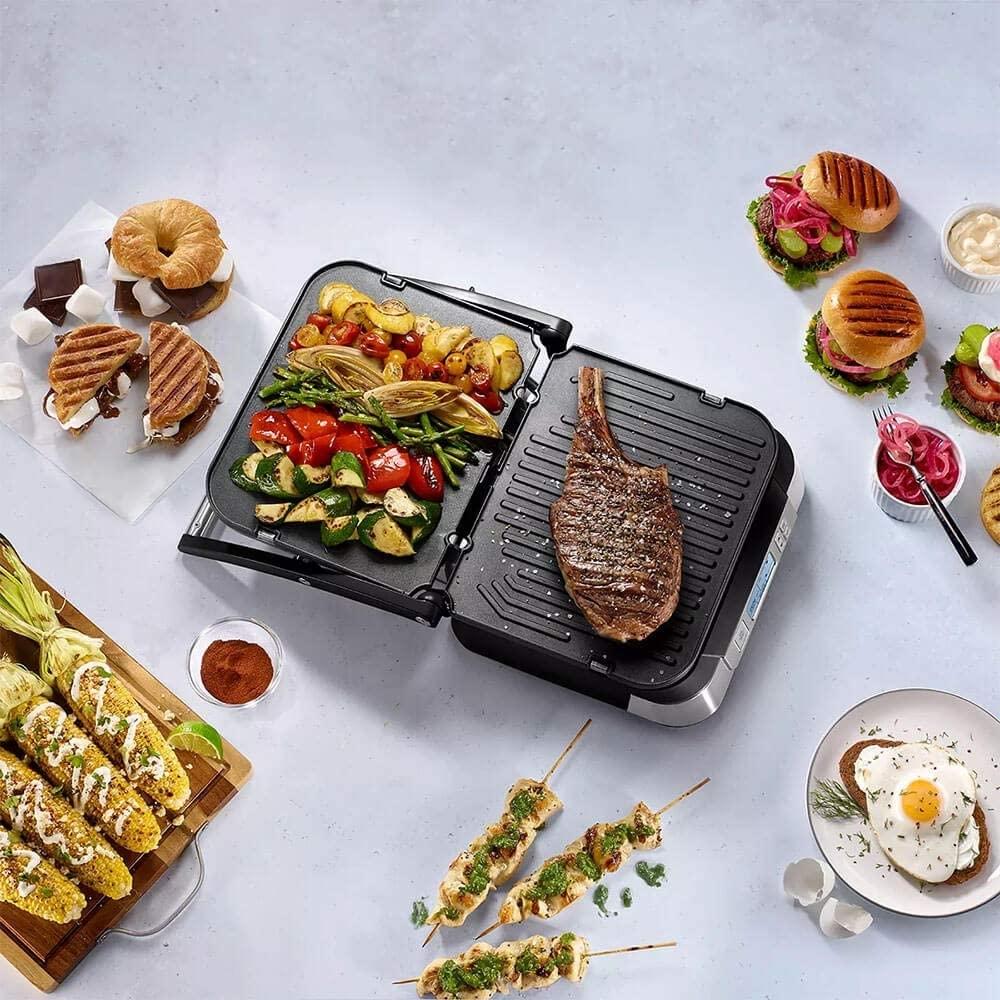 Cuisinart - Contact Griddler With Smoke-Less Mode - GR-6SC