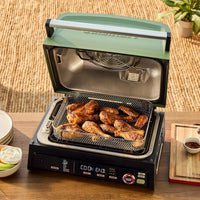 Cuisinart - FlavorBoost 8-in-1 Outdoor Electric BBQ Grill, Air Fryer & Portable Smoker - CEG-1302C