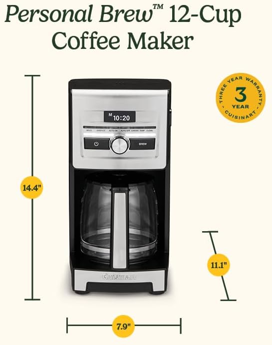 Cuisinart - Personalized Brew 12-Cup Coffee Maker - DCC-12NC - ETA June 30th - Pre-Order Now
