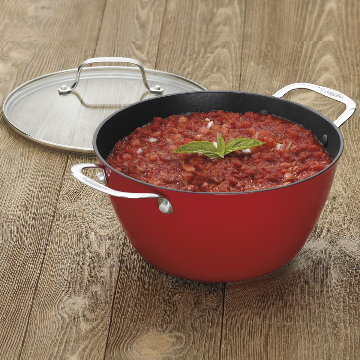 Cuisinart - Red Dutch Oven With Cover - CIL4525-26RC - DISCONTINUED