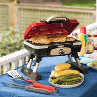 Cuisinart - Red Petite Gourmet Portable Tabletop Gas Grill - CCG-180T-C