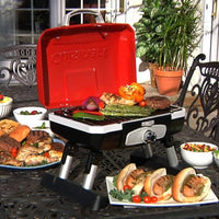 Cuisinart - Red Petite Gourmet Portable Tabletop Gas Grill - CCG-180T-C