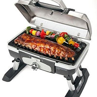 Cuisinart - Silver Petite Gourmet Portable Tabletop Gas Grill - CCG-180TS-C
