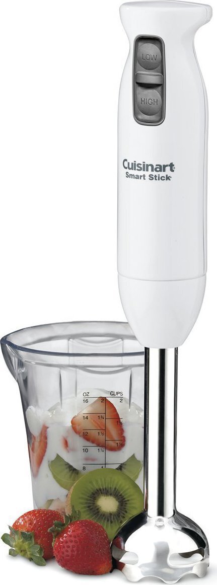 Cuisinart - White Smart Stick Two-Speed Hand Blender With Chopper Attachment - CSB-175C