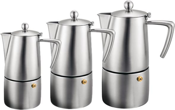 Cuisinox - 6 Cups Brushed Milano Espresso Coffee Maker - COF-M6