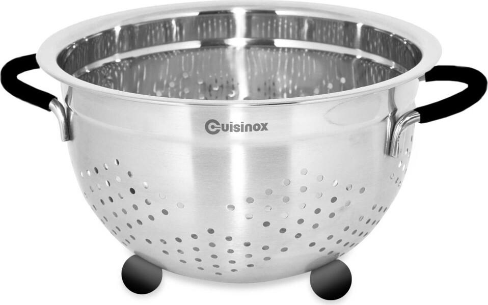 Cuisinox - 9.5" Stainless Steel Colander with Rubber Feet - COL-2415