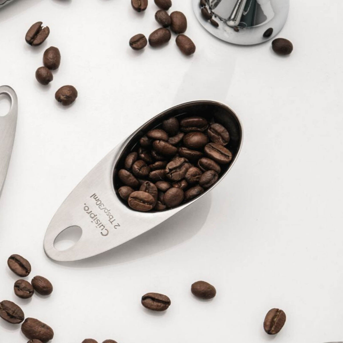 Cuisipro - 0.5 Oz Stainless Steel Short Coffee Scoop (30 ml) - 747042