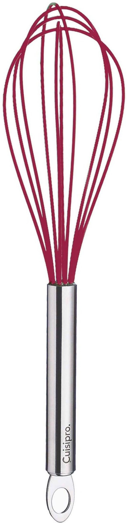 Cuisipro - 10" Red Silicone Egg Whisk (5 Wires) - 74699005