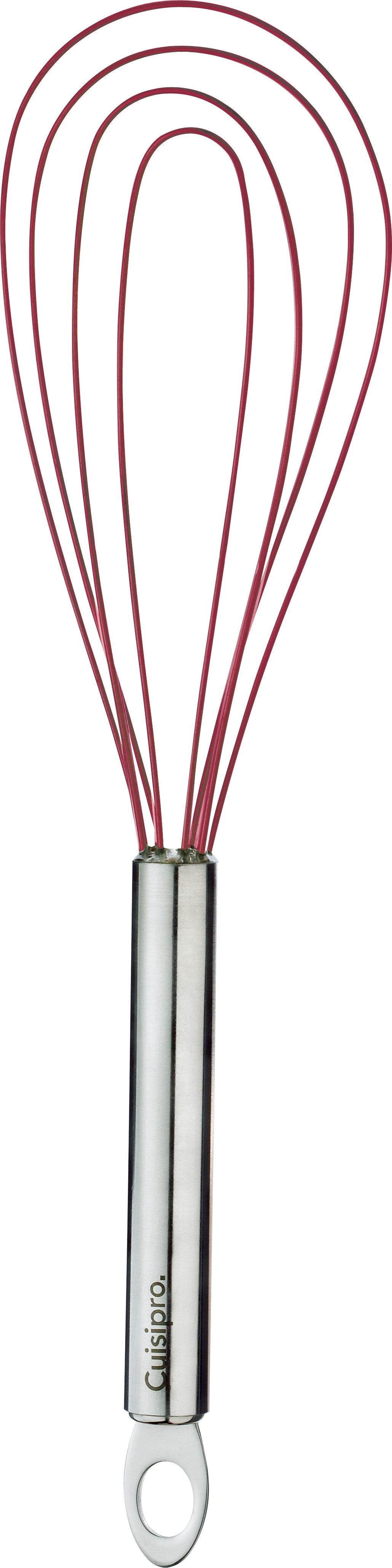 Cuisipro - 10" Red Silicone Flat Whisk (4 Wires) - 74697005