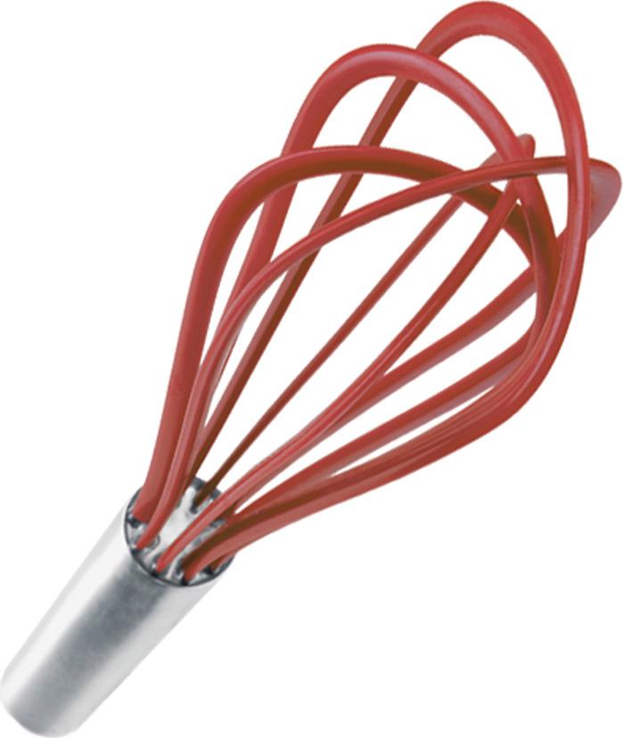 Cuisipro - 10" Red Silicone Paddle Egg Whisk (5 Wires) - 74767005 - DISCONTINUED