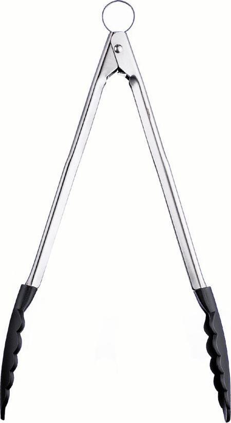 Cuisipro - 12" Black Silicone Locking Tongs - 74708702