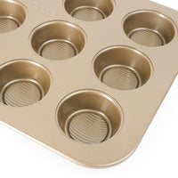 Cuisipro - 12-Cup Carbon Steel Muffin Pan - 746272