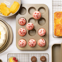 Cuisipro - 12-Cup Carbon Steel Muffin Pan - 746272