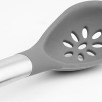 Cuisipro - 12" Grey Silicone Slotted Spoon (30.5 cm) - 711250809