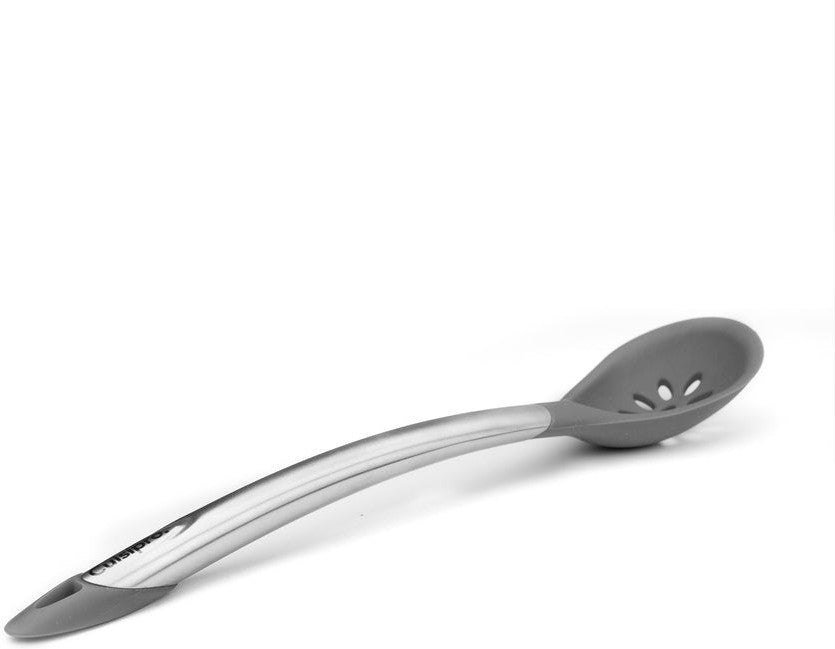 Cuisipro - 12" Grey Silicone Slotted Spoon (30.5 cm) - 711250809