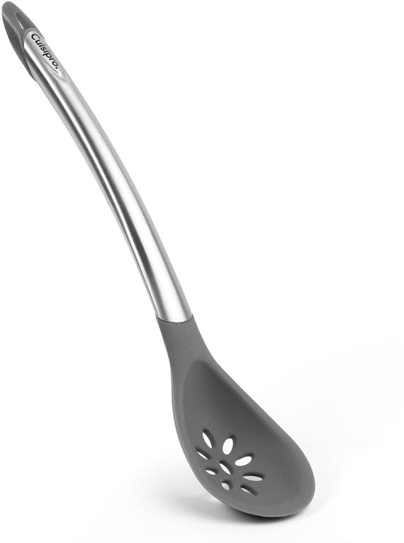 Cuisipro - 12" Grey Silicone Slotted Spoon (30.5 cm) - 711250809