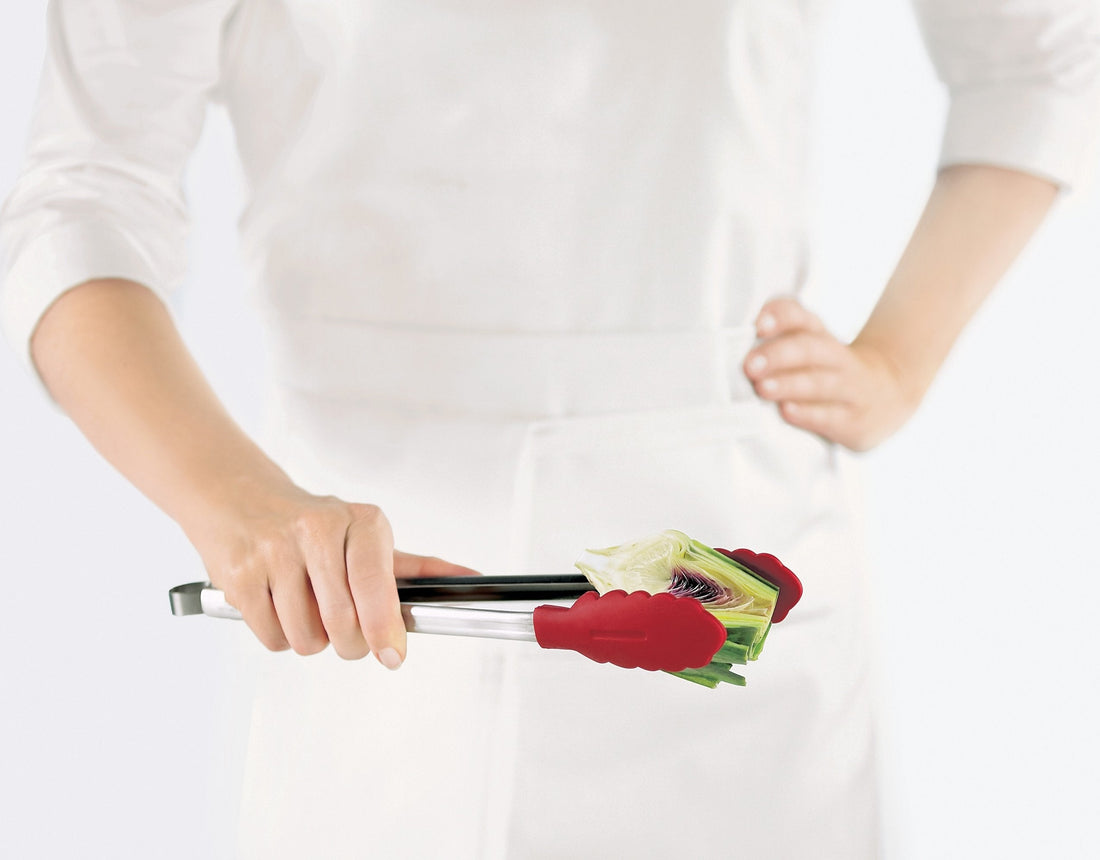 Cuisipro - 12" Red Silicone Locking Tongs - 74708705