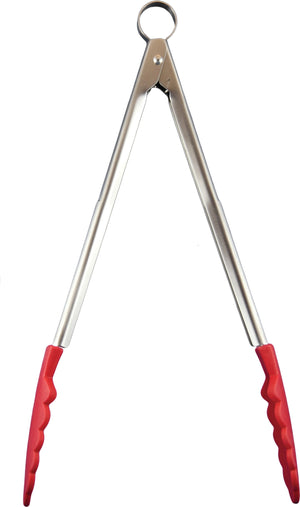 Cuisipro - 12" Red Silicone Locking Tongs - 74708705
