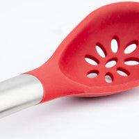 Cuisipro - 12" Red Silicone Slotted Spoon (30.5 cm) - 7112508L