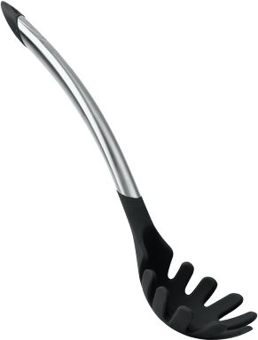 Cuisipro - 12.25" Black Slotted Silicone Spaghetti Server (31 cm) - 711251202