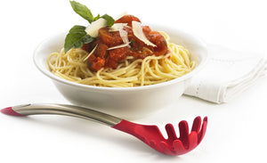 Cuisipro - 12.25" Red Slotted Silicone Spaghetti Server (31 cm) - 7112512L