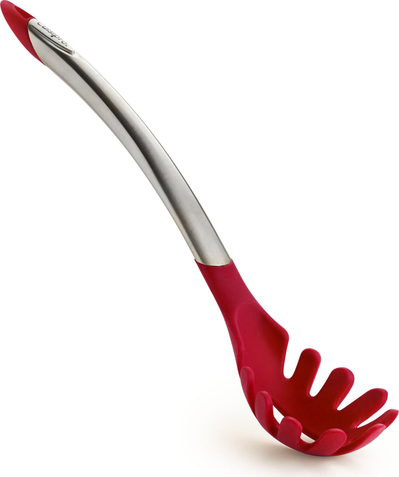 Cuisipro - 12.25" Red Slotted Silicone Spaghetti Server (31 cm) - 7112512L