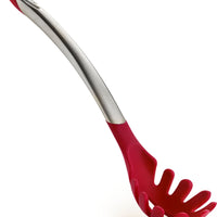 Cuisipro - 12.25" Red Slotted Silicone Spaghetti Server (31 cm) - 7112512L