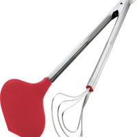 Cuisipro - 13" Red Silicone Fish Tongs - 74717405