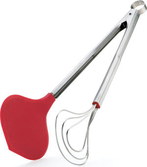 Cuisipro - 13" Red Silicone Fish Tongs - 74717405