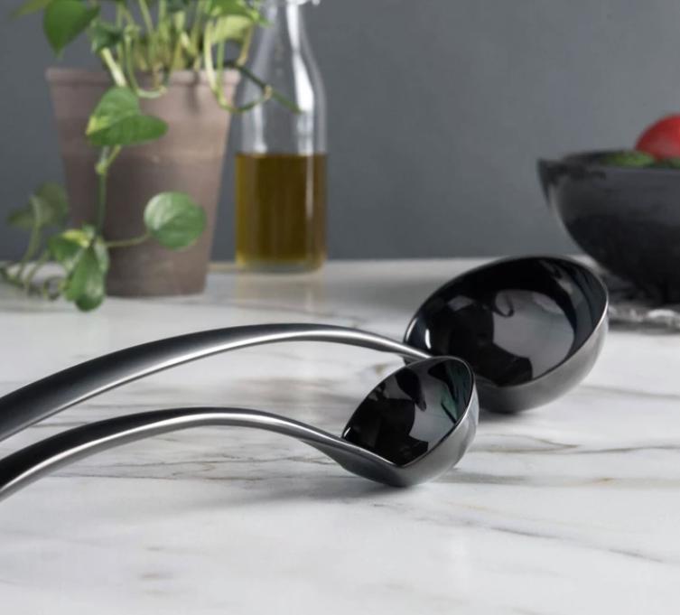 Cuisipro - 14" Black Tempo Noir Mirror Finished Ladle - 7112601 - DISCONTINUED