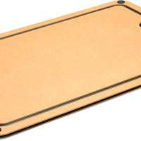 Cuisipro - 16" x 11" Natural/Slate Fibre Wood Silicone Feet Cutting Board - 74791600