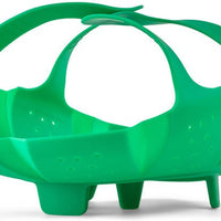 Cuisipro - 16"x9"x3" Silicone Green Vegetable Steamer - 74792004