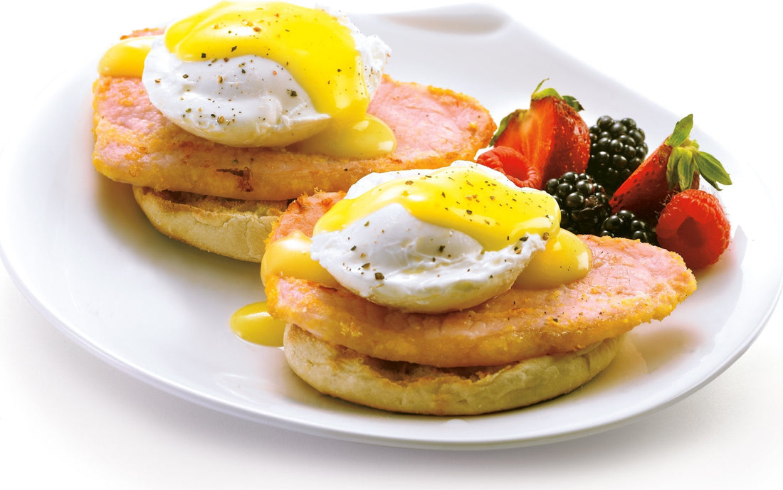 Cuisipro - 2 PC 3.8" x 5.5" x 2.7" Yellow/White Stainless Steel Egg Poachers - 747308