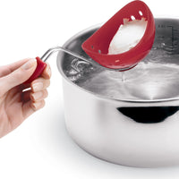 Cuisipro - 2 PC Carded 6.5" x 4" Silicone Red Egg Poachers - 747182