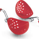 Cuisipro - 2 PC Carded 6.5" x 4" Silicone Red Egg Poachers - 747182