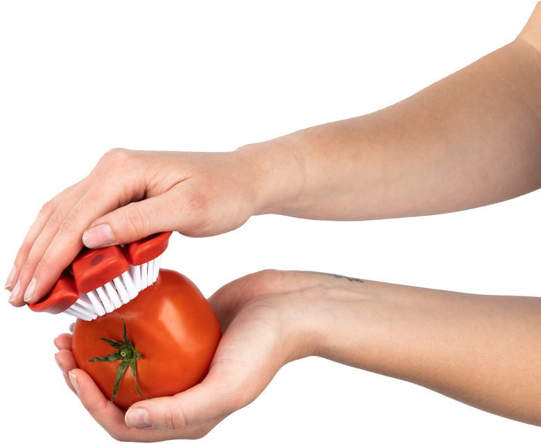 Cuisipro - 3.5" Plastic Red Soft Vegetable Cleaning Brush - 74731305