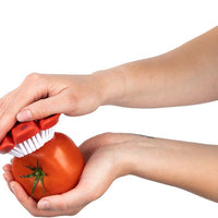 Cuisipro - 3.5" Plastic Red Soft Vegetable Cleaning Brush - 74731305