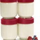 Cuisipro - 5.25" Red Leak-Proof Glass Jars (Set Of 4) - 747361