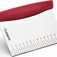 Cuisipro - 6" x 4.5" Stainless Steel Red Dough Cutter - 747366
