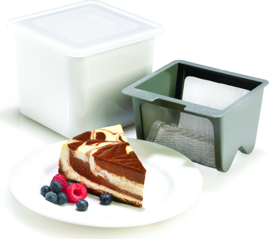 Cuisipro - 6" x 5.7" White Yogurt Cheese Maker - 837426