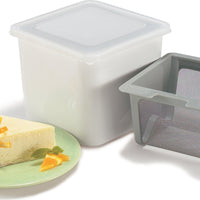 Cuisipro - 6" x 5.7" White Yogurt Cheese Maker - 837426