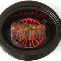 Cuisipro - 7.5"x7"x1" Silicone Red Dual Trivet Rack - 74792305